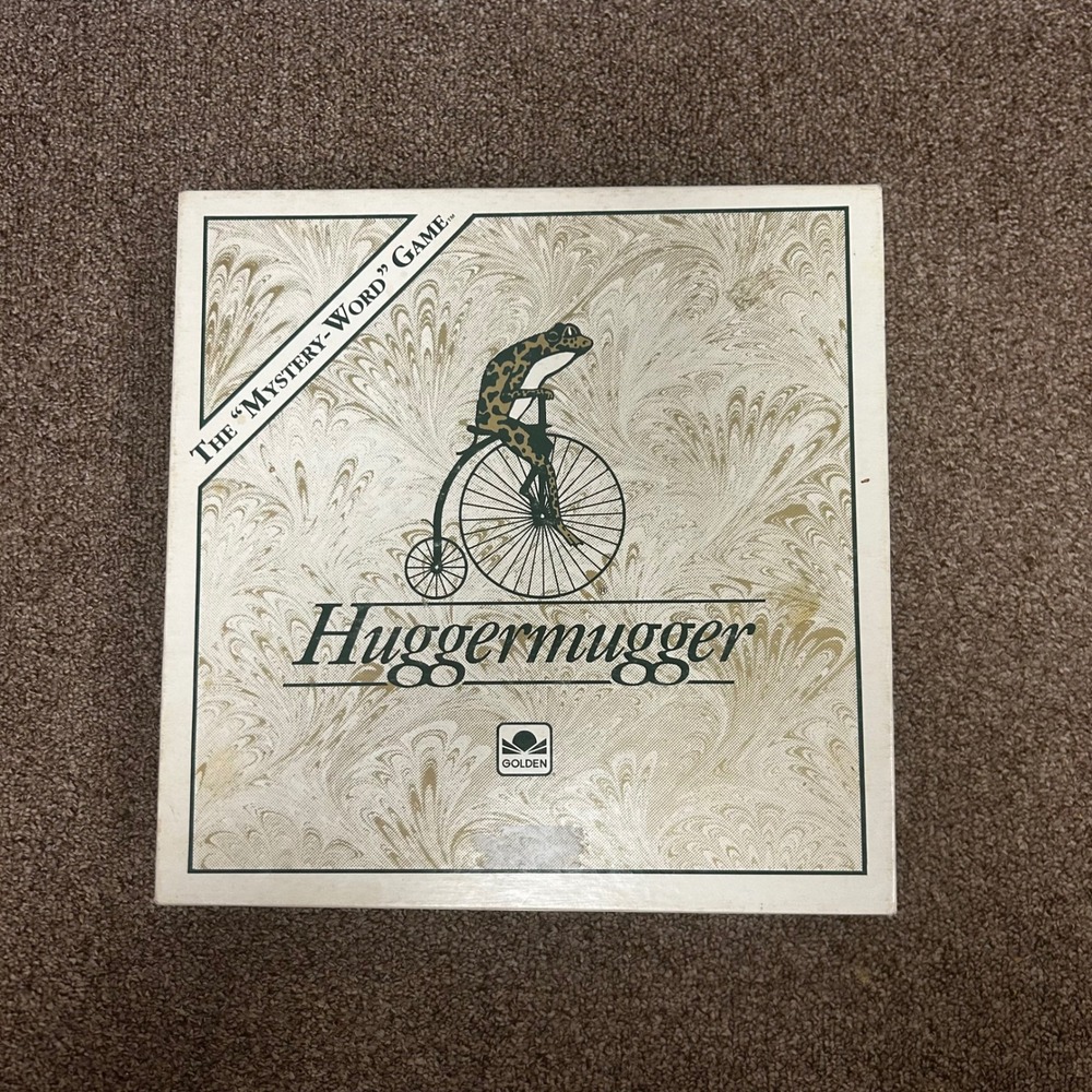 Vintage 1989 Huggermugger The Mystery Word Board Game By Golden Complete